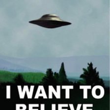 Схема вышивки «I WANT TO BEELIEVE»