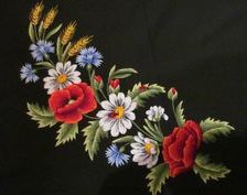 Оригинал схемы вышивки «цветы на чорном» (№2140495)