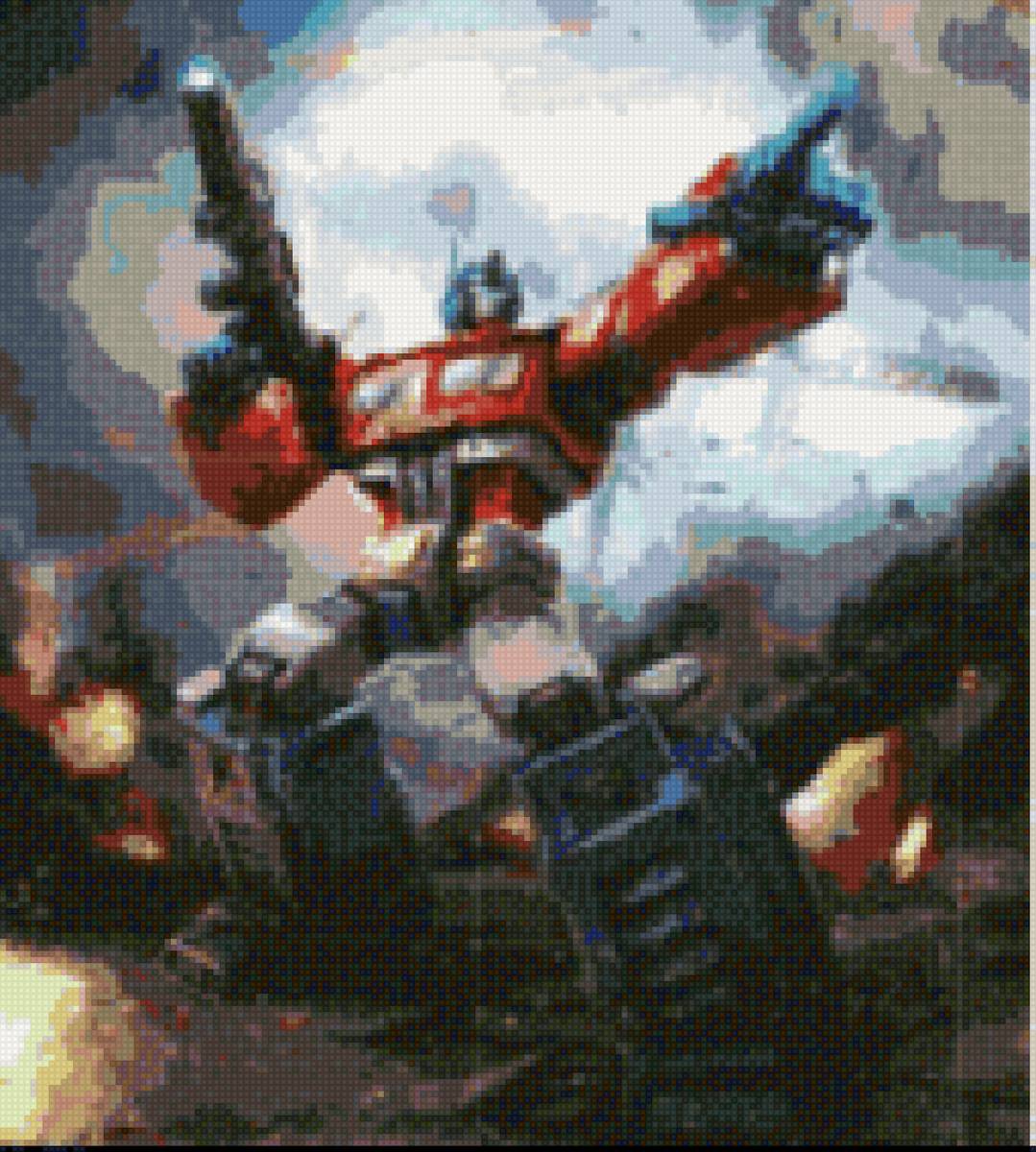 Трансформер Оптимус Прайм - робот, трансформер - предпросмотр