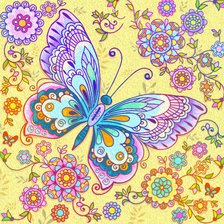 Оригинал схемы вышивки «бабочка» (№2140950)