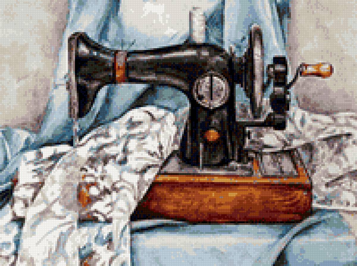 швейная машина - зингер-ретро, швейная машина - предпросмотр