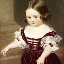 Оригинал схемы вышивки «Малышка. Franz Xaver Winterhalter» (№2141610)
