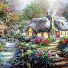 Схема вышивки «casa de campo»