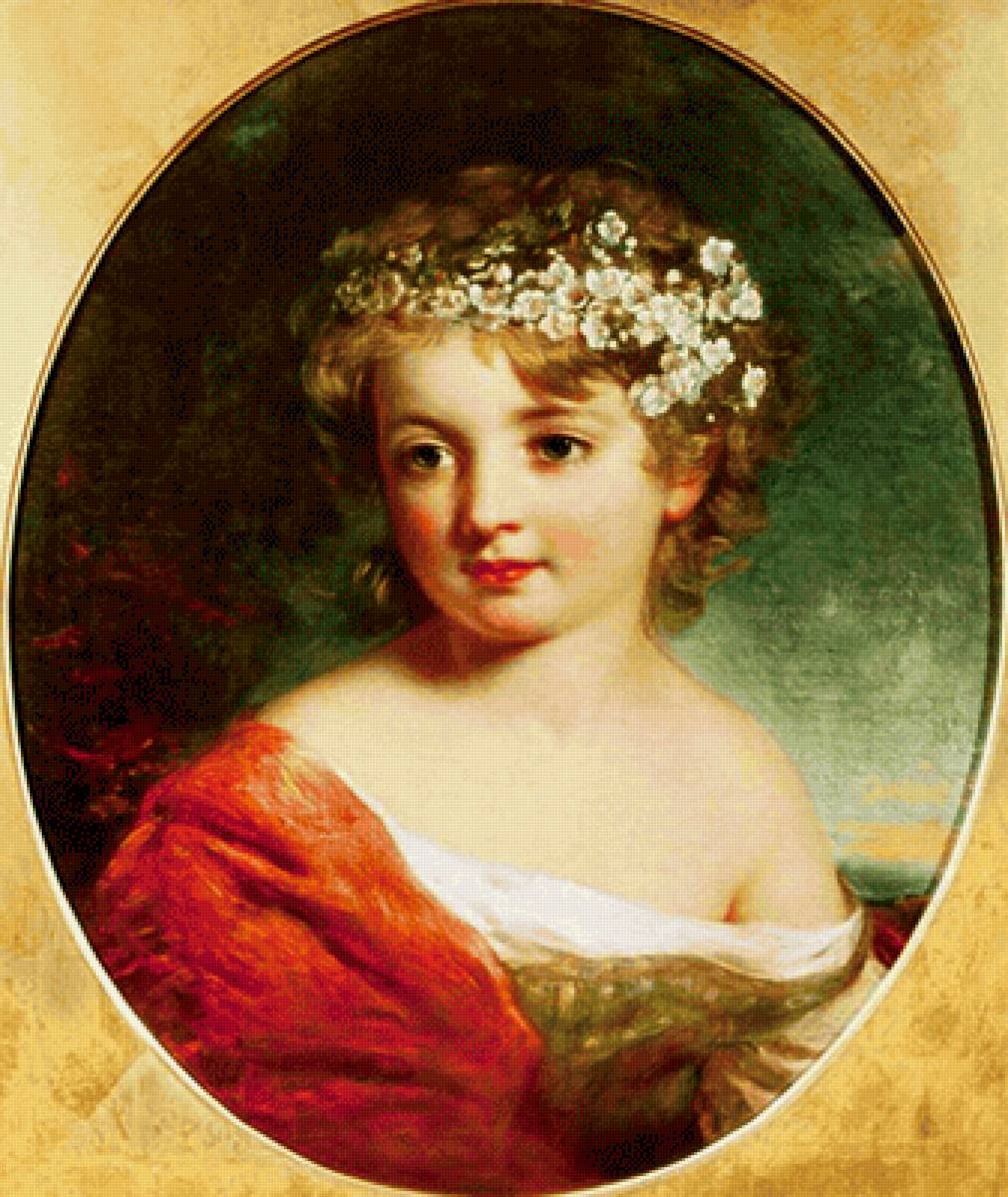 Портрет девочки. Charles Baxter - портрет, девочка, живопись, 19 век - предпросмотр