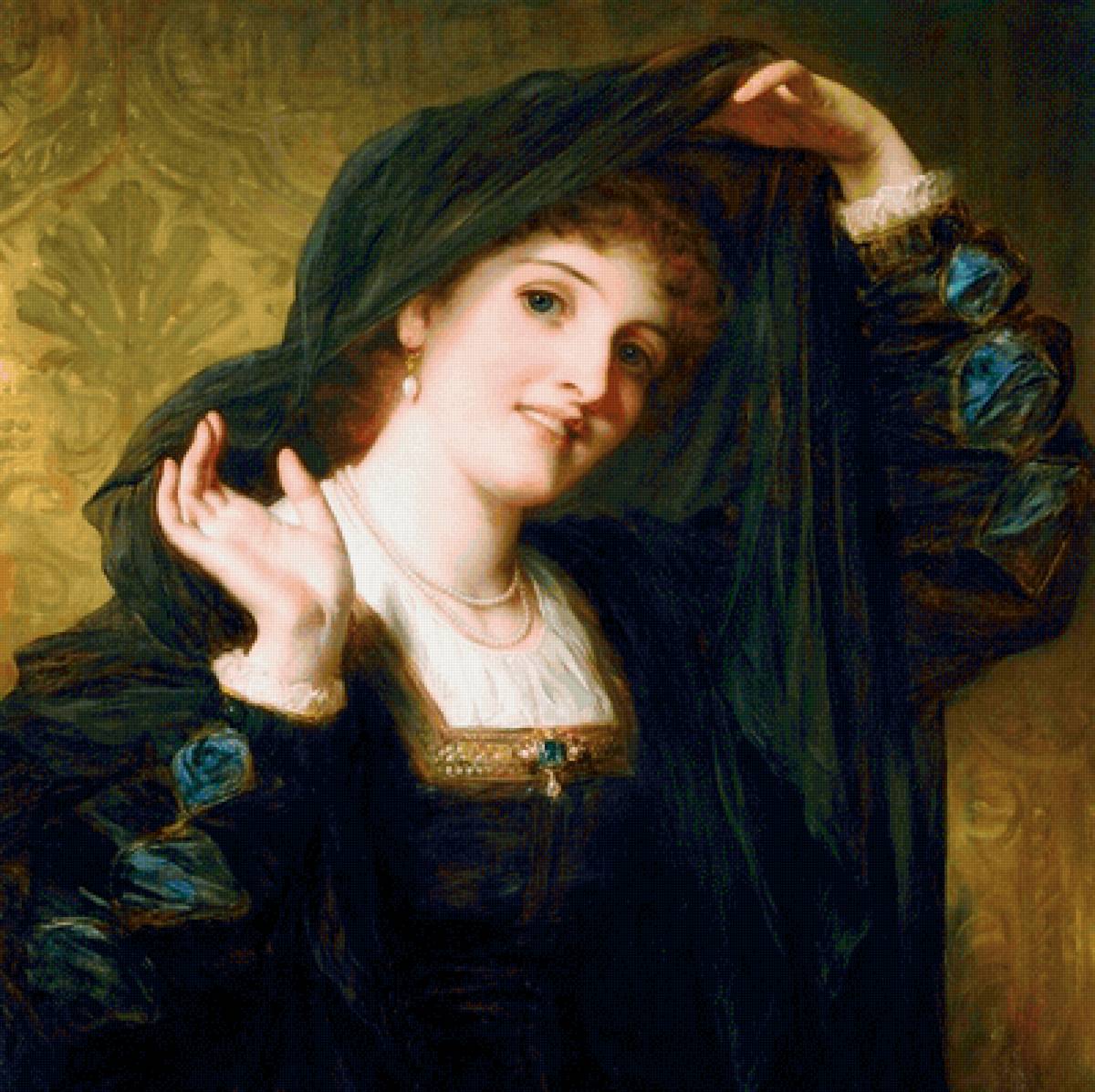 Томас Фрэнсис Дикси. Виола - девушка, 19 век, портрет, живопись - предпросмотр