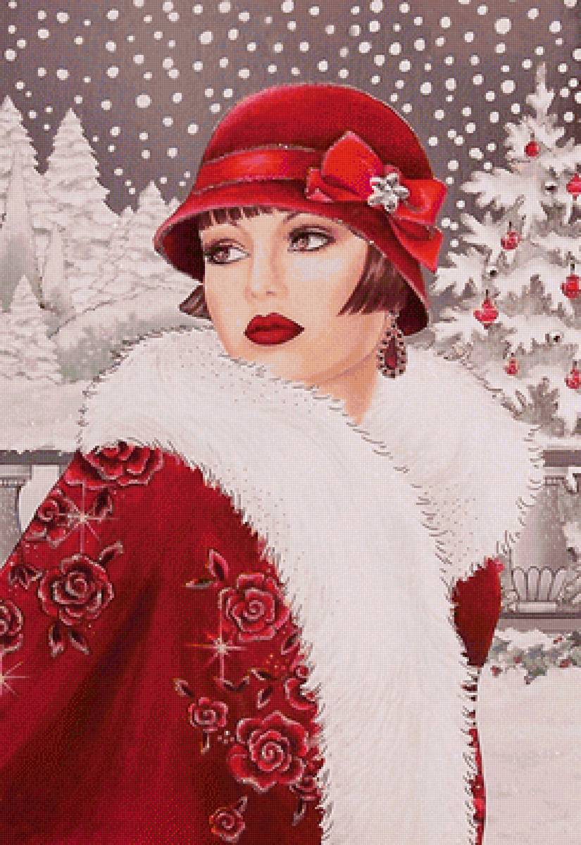 Девушка в красном - claire coxon - предпросмотр