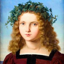 Frederich Wilhelm Achadow. Девушка в венке