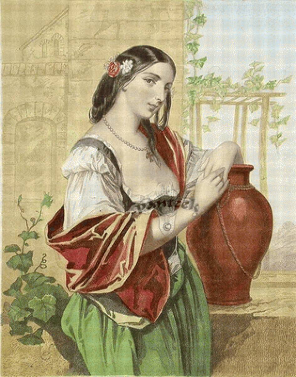 Девушка с кувшином - кувшин, девушка - предпросмотр