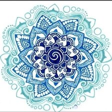 Схема вышивки «Голубая лагуна»