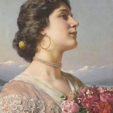 Схема вышивки «dama»