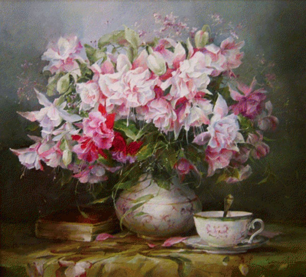 букет - цветы, картина - предпросмотр