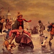 Оригинал схемы вышивки «patinando en el hielo» (№2147343)