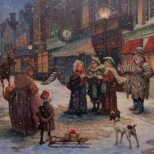 Схема вышивки «cantando villancicos»