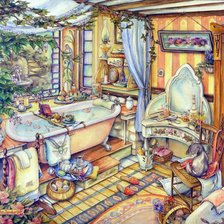 Схема вышивки «baño 2»