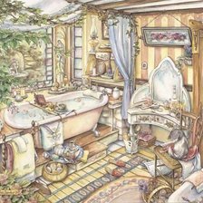 Схема вышивки «baño 3»