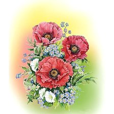 Схема вышивки «цветы»