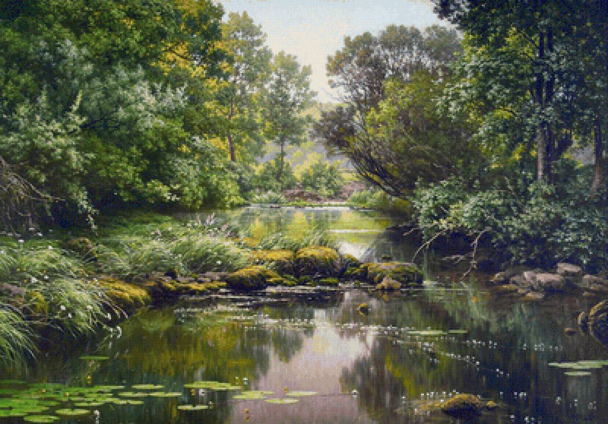 Тишина над водой - лес, природа, река, пейзаж - предпросмотр