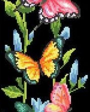 Схема вышивки «Пано "Бабочки"»