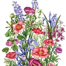 Оригинал схемы вышивки «цветы» (№2148262)
