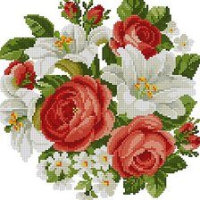Оригинал схемы вышивки «Цветы» (№2148711)