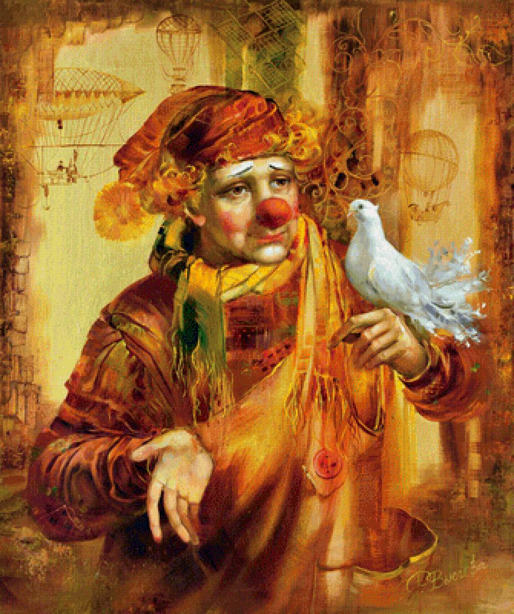 payaso con paloma - payasos - предпросмотр