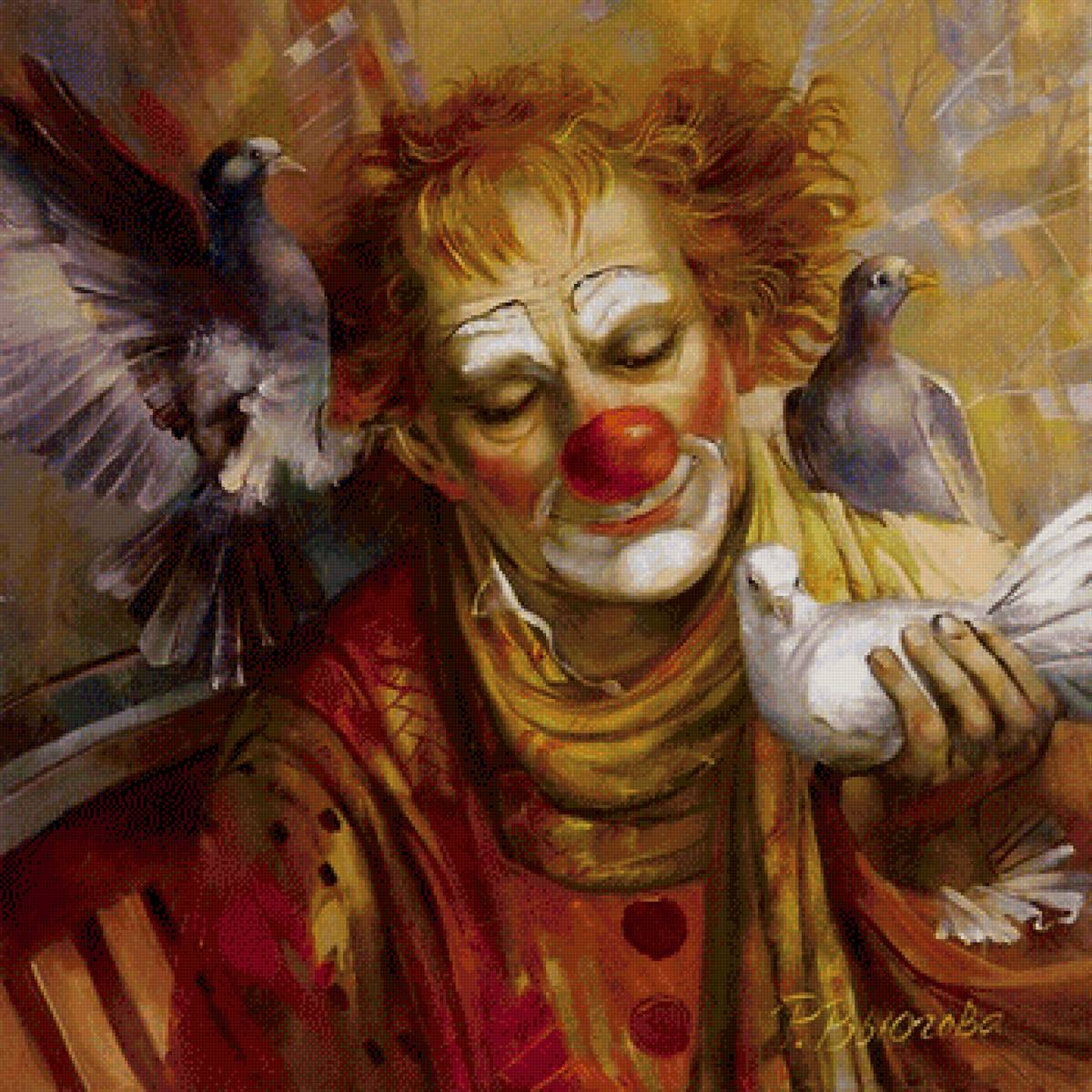 payaso con palomas 2 - payasos - предпросмотр