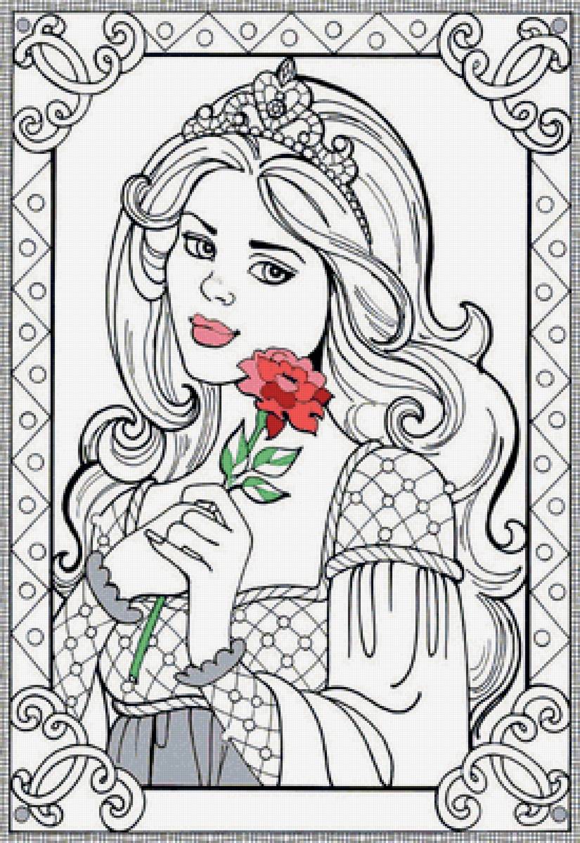 дева с розой - предпросмотр