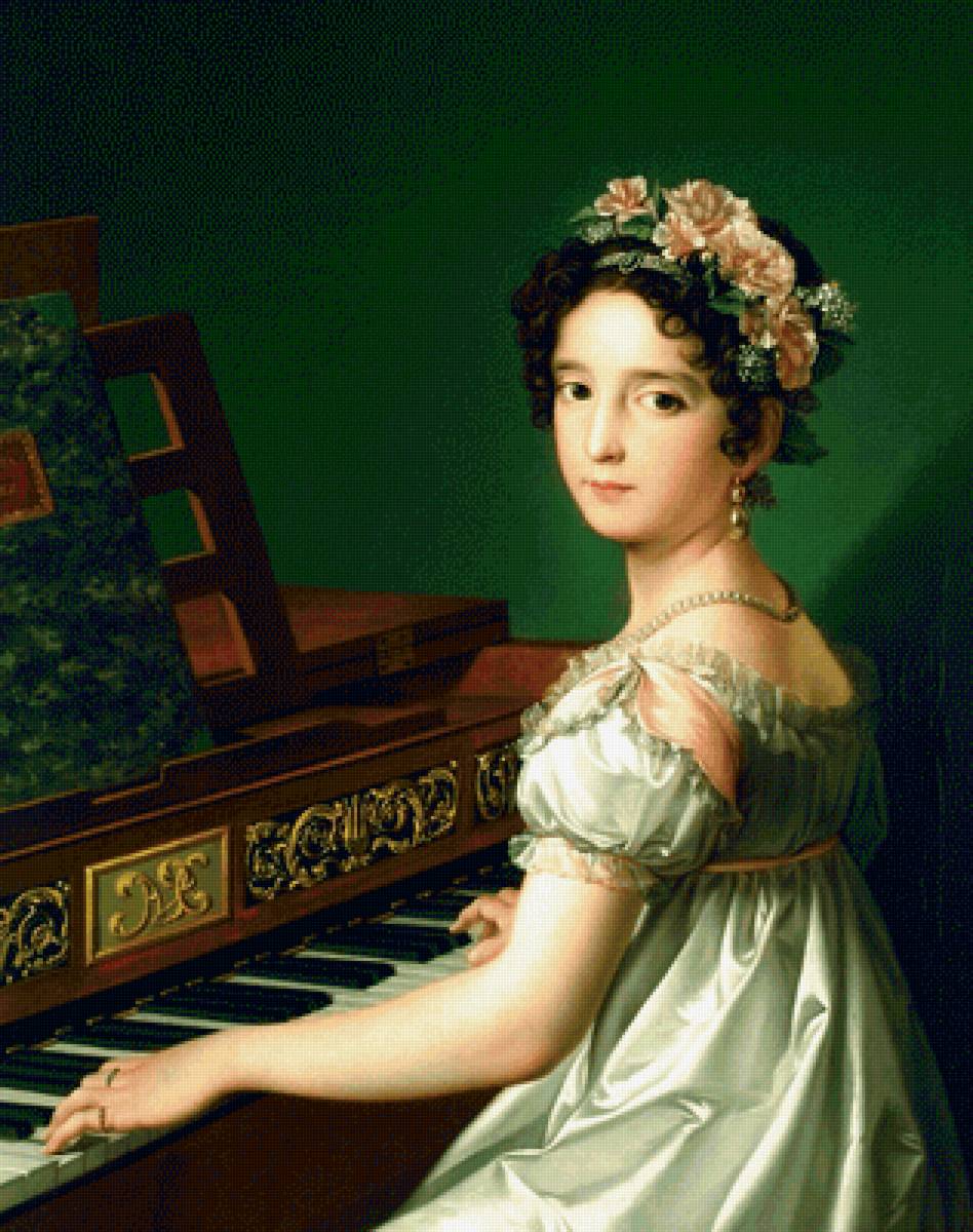 Сакариас Гонсалес Веласкес. Портрет Мануэлы Гонсалес - живопись, 19 век, портрет, девушка - предпросмотр