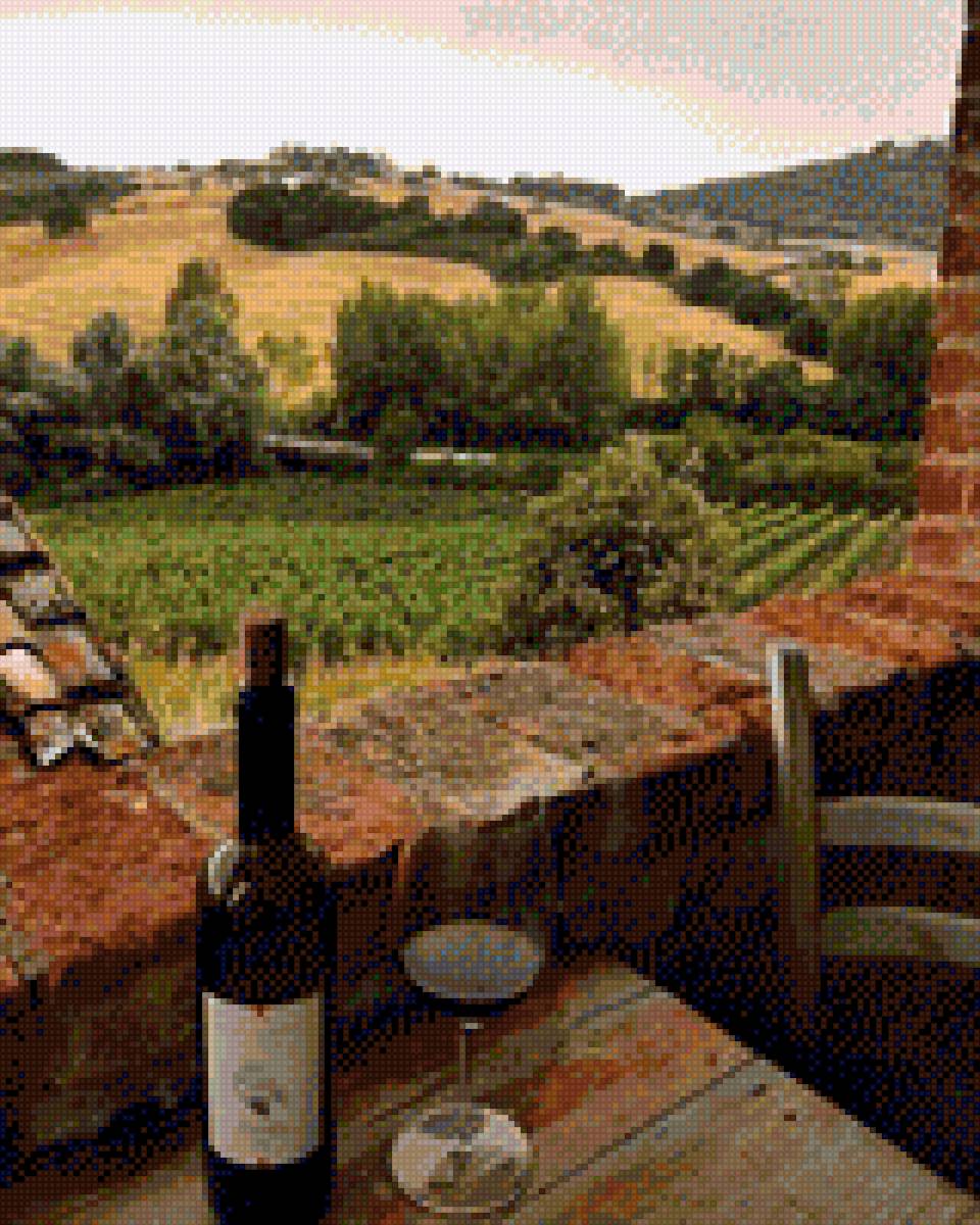 French weekend - пейзаж, франция, вино, поля - предпросмотр