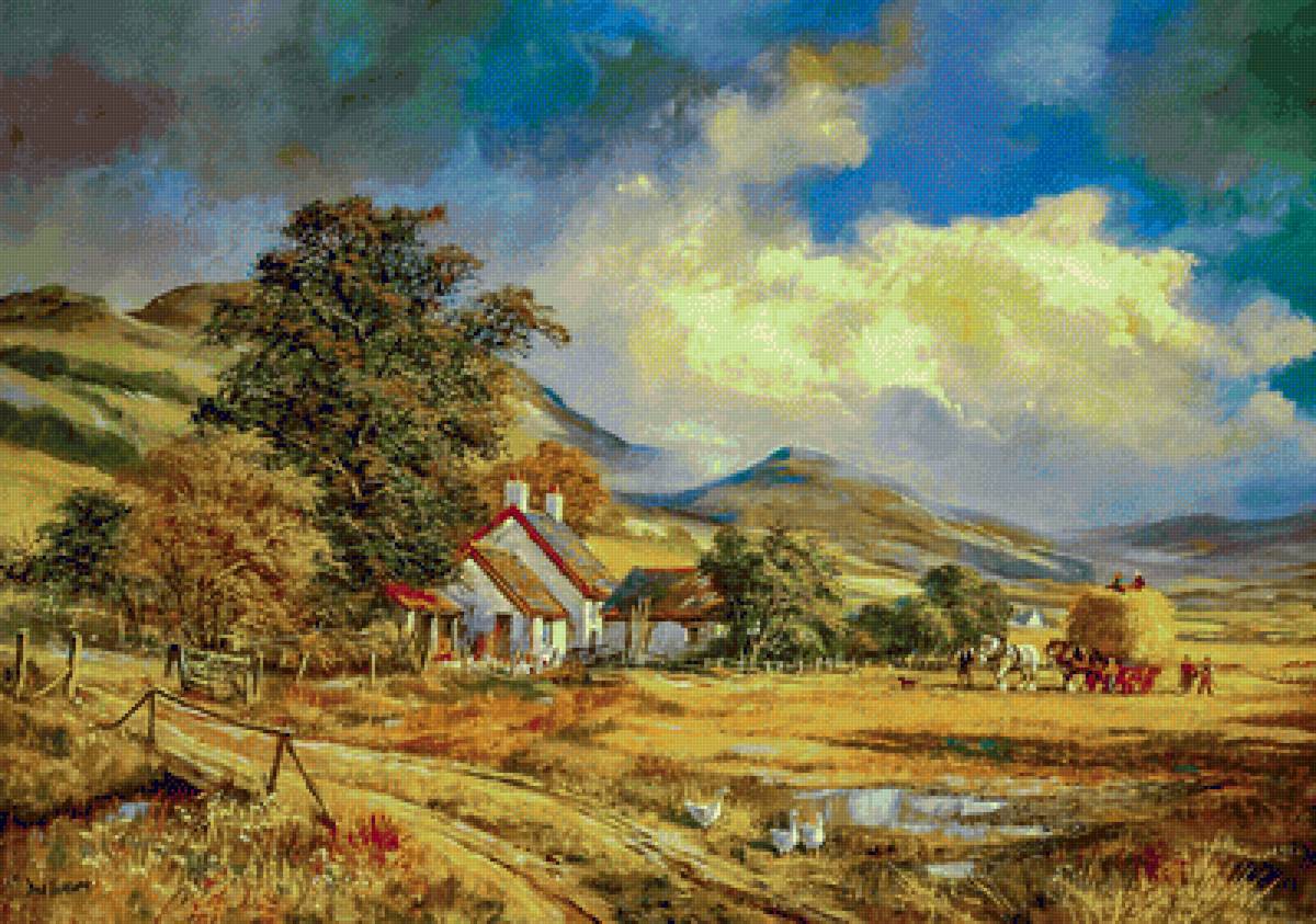 Farm Painting. - landscapes.scenarys. - предпросмотр