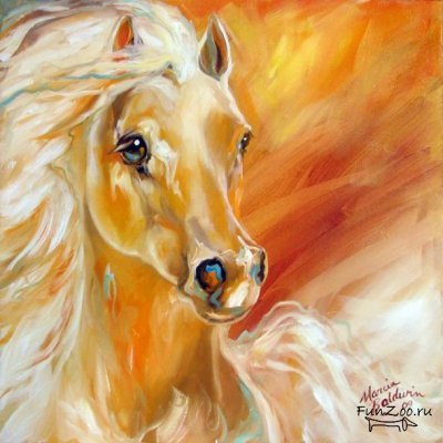 красивая лошадь - кони, лошади, лошадь, настроение, живопись., природа - оригинал