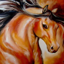 Схема вышивки «Благородная лошадь»