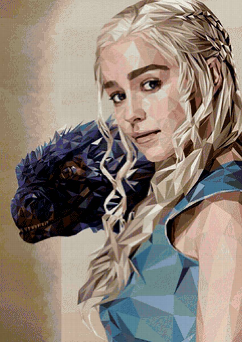 девушка с драконом - игра престолов, девушка - предпросмотр