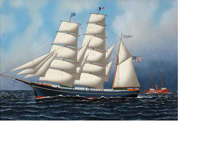 Бригантина - море, парусник, морское, корабль - оригинал