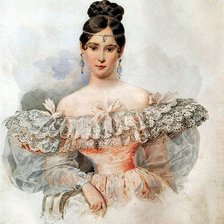 Схема вышивки «Наталья Николаевна Пушкина»