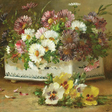 Схема вышивки «цветы»