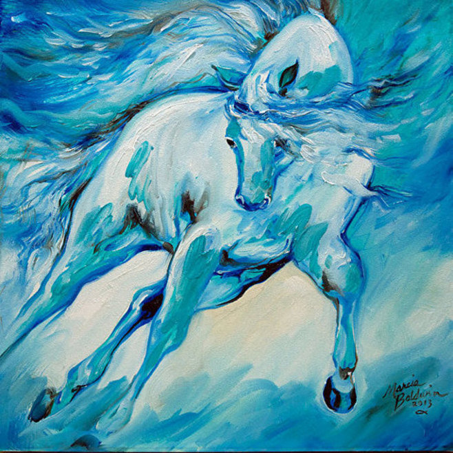 Аллюр - живопись., кони, лошадь, лошади, настроение, природа - оригинал