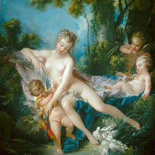 Оригинал схемы вышивки «Венера утешает Купидона. Франсуа Буше» (№2154557)