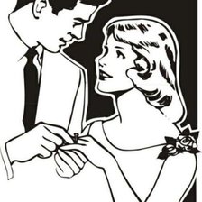 Схема вышивки «свидание»