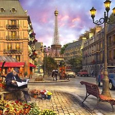 Схема вышивки «Парижские зарисовки»