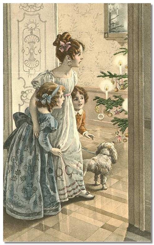 Рождество втроем - дети, елка, собака, рождество - оригинал