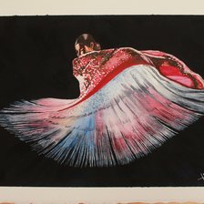 Схема вышивки «Aquarela El  Flamenco»