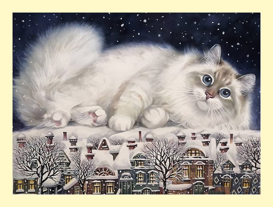 Серия "Коты". - животные, коты - оригинал