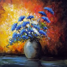 Схема вышивки «kompozycja z chabrów»