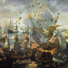 Схема вышивки «Battle of Gibraltar»