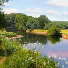 Схема вышивки «Летний пейзаж»