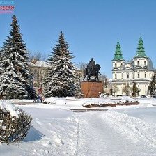 Схема вышивки «Тернопіль, Катедра, зима, Данило Галицький»