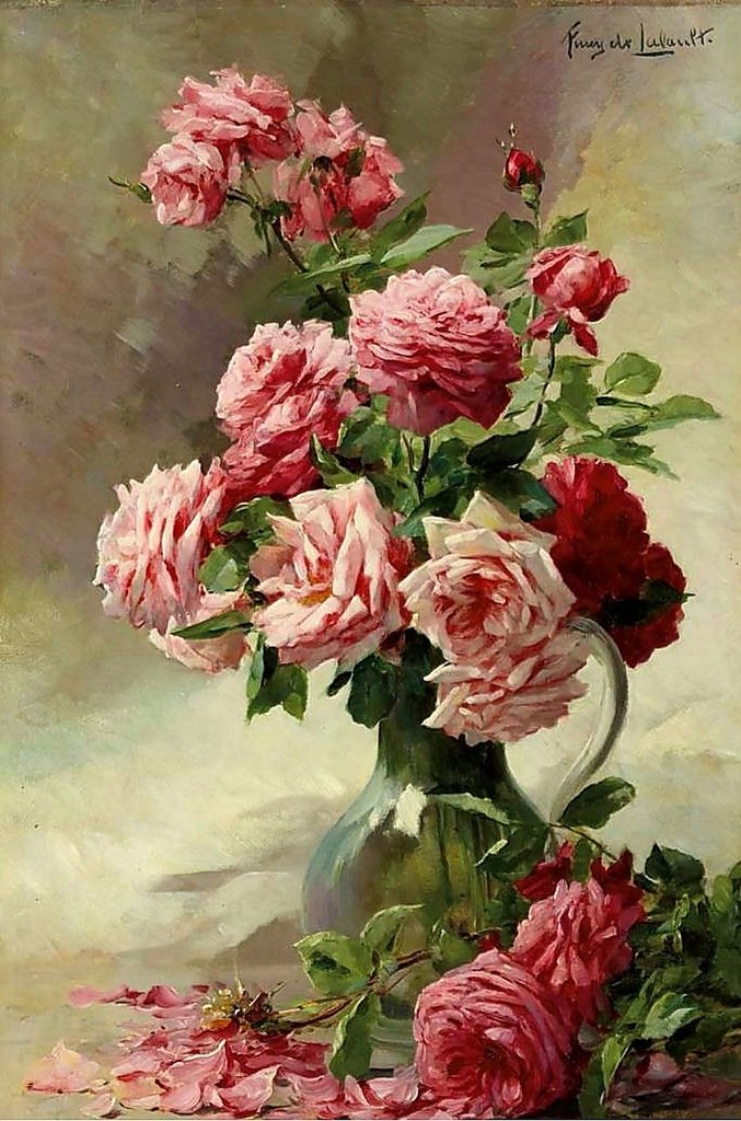 Розы - букет, цветы, розы, картина - оригинал