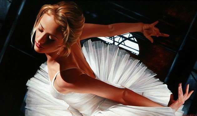 Балерина - девушка, женщина, балерина, портрет, балет - оригинал