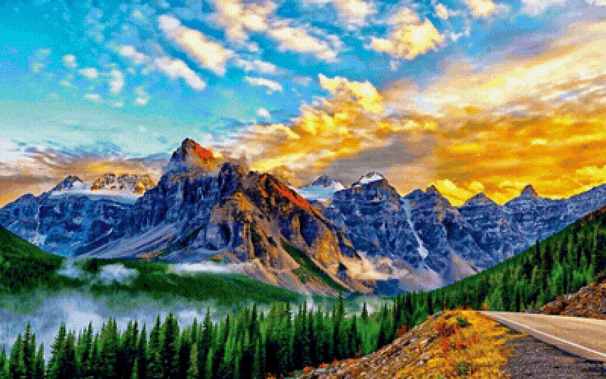 Горный пейзаж - предпросмотр